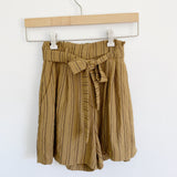 Linen High-Rise Mustard Shorts by H&M 0