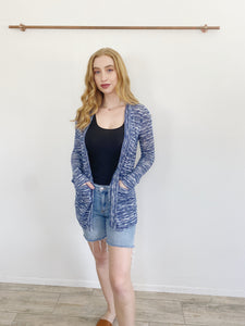 Spendid Knit Navy Cardigan Sweater Small