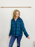 Uniqlo Plaid Flannel Pullover Long Sleeve Large