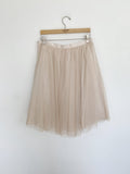 MARINA Champagne Tool Ballet Midi Skirt NWT Large