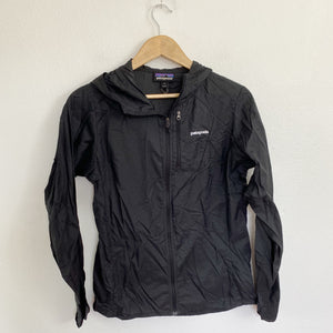 Patagonia Black Rain Windbreaker Jacket Medium