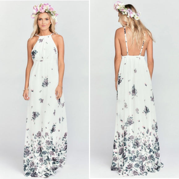 Show Me Your Mumu Amanda Maxi Dress in Floral Falls Medium