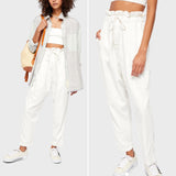Free People Margate Pleated Trouser Pants NWT Large