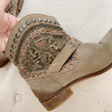 Naughty Monkey Western Beaded Botties 6.5