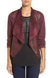 KUT from the Kloth Leather Plum Jacket XS