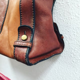 Vintage Leather Fossil Tote