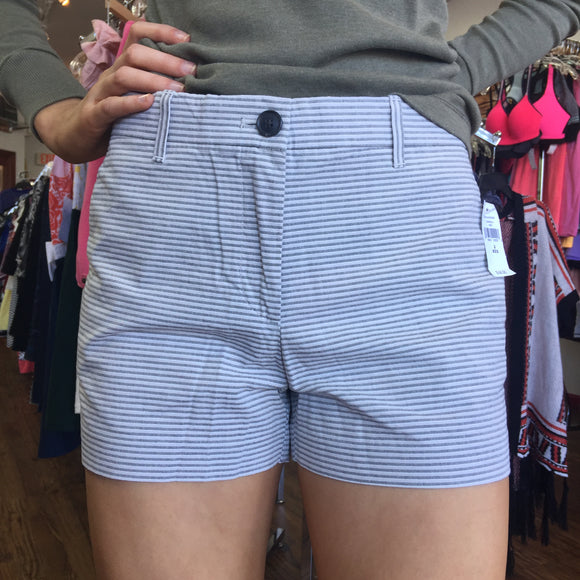 Grey Striped Shorts