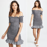 WAYF Scafati Smocked Mini Dress NWT Small