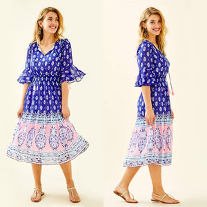 Lilly Pulitzer Lesleh Midi Dress NWT Size 00