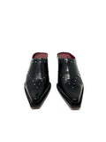 Donald J Pliner Trace Leather Heel Clogs 7.5