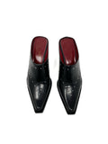 Donald J Pliner Trace Leather Heel Clogs 7.5