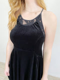 Free People Black with lace, Skater Dress S