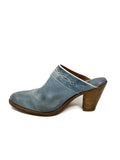 FRYE Clog Heel Boots Light Teal Size 8