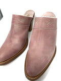 FRYE Clog Heel Boots Light Pink Size 7