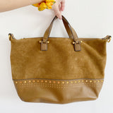 Vince Camuto Leather Suede Satchel Bag