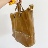 Vince Camuto Leather Suede Satchel Bag