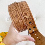 Western Tool Leather Belt Small