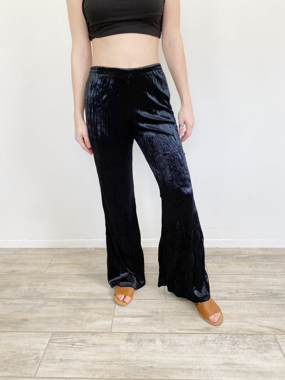 Band of Gypsies Velvet Flare Pants Small