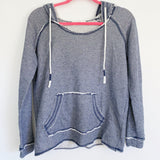 Ocean Drive Navy Stripe Hoodie Pullover S