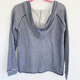 Ocean Drive Navy Stripe Hoodie Pullover S