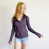 YogaLicious Hooded Zip-up Jacket New Small