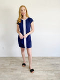 Vineyard Vines Navy Cotton Short Sleeve Dress Small