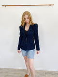 Nanette Lepore Navy Blazer Florentine Suit Jacket 6