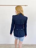 Nanette Lepore Navy Blazer Florentine Suit Jacket 6