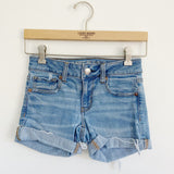 American Eagle Super Stretch Midi Denim Jean Shorts 0