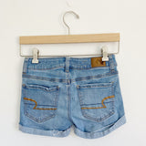 American Eagle Super Stretch Midi Denim Jean Shorts 0