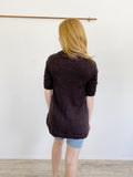 VINCE Wool Knit Brown Cardigan Sweater XS