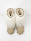UGG Natural Shaggy Lida Boots 8