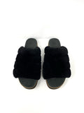 UGG Fluff Yeah Sandals Black NWT 8