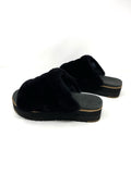 UGG Fluff Yeah Sandals Black NWT 8