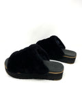 UGG Fluff Yeah Sandals Black NWT 8