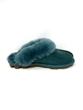 UGG Coquette Teal Suede Sheepskin Slippers 7