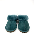 UGG Coquette Teal Suede Sheepskin Slippers 7