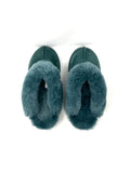 UGG Coquette Teal Suede Sheepskin Slippers 7