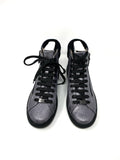 UGG Olive Glitter Sneakers Black Silver NWT 8