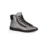 UGG Olive Glitter Sneakers Black Silver NWT 8