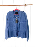 Lucky Brand Peplum Utility Jacket NWT Large