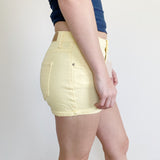 Pull & Bear by Zara Yellow Denim Shorts NWT 26
