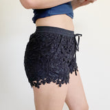 Abercrombie & Fitch Floral Crochet Shorts XS