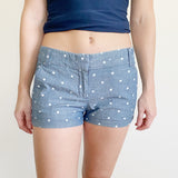J. Crew Polka Dot Chambray Shorts City Fit 2