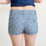 J. Crew Polka Dot Chambray Shorts City Fit 2