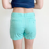 J. Crew 100% Cotton Chino Shorts Size 4 Teal
