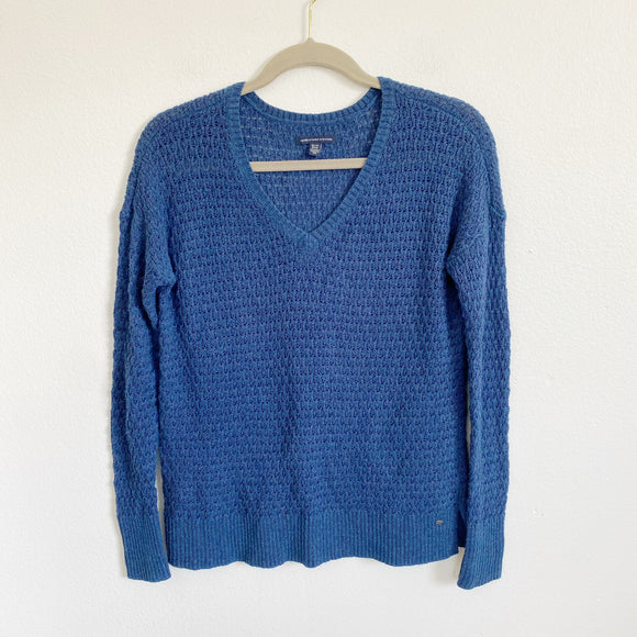 American Eagle Knit Navy Sweater XS