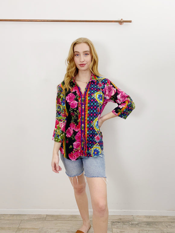 Antica Sartoria by Giacomo Cinque Pompom Shirt Medium