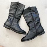 Old Navy Black Faux Leather Boots 5