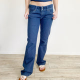 Hudson Pinstripe Flare Wide Leg Jeans Size 30